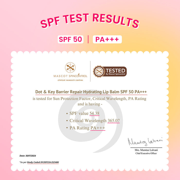 SPF 50+ Barrier Repair Hydrating Lip Balm