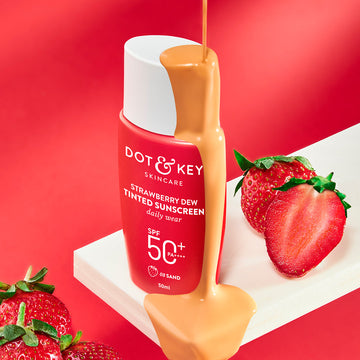 Strawberry Dew Tinted Sunscreen SPF 50+ PA++++ Testing