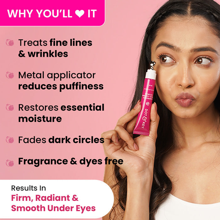 Pomegranate + Retinol Eye Cream for Dark Circles