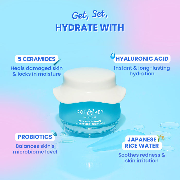 72HR Hydrating Gel Moisturizer + Probiotics