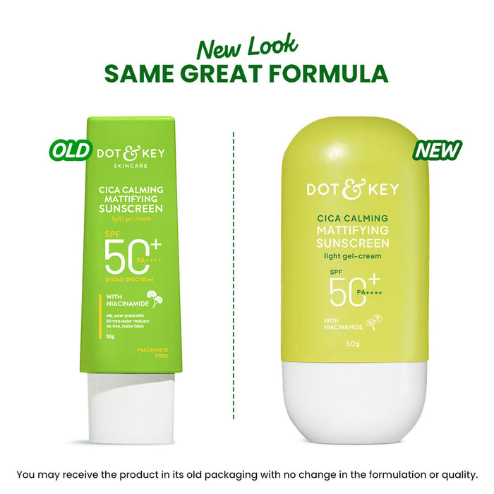 SPF 50+ Cica & Niacinamide Sunscreen 50g - Pack of 2