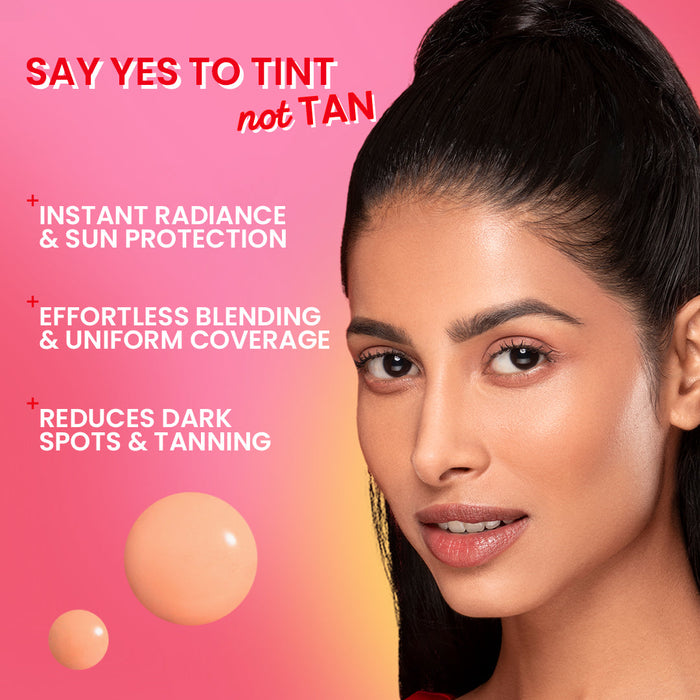 Strawberry Dew Tinted Sunscreen SPF 50+, Warm Ivory- Pack of 2