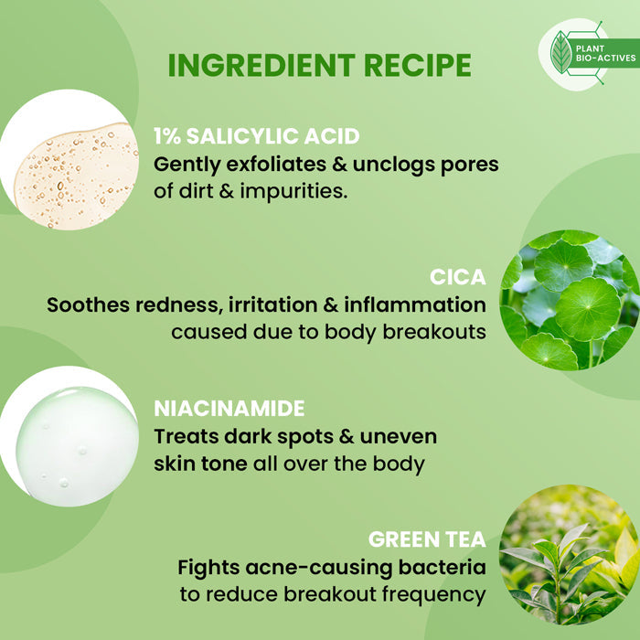 Cica + 1% Salicylic Acid Exfoliating Shower Gel
