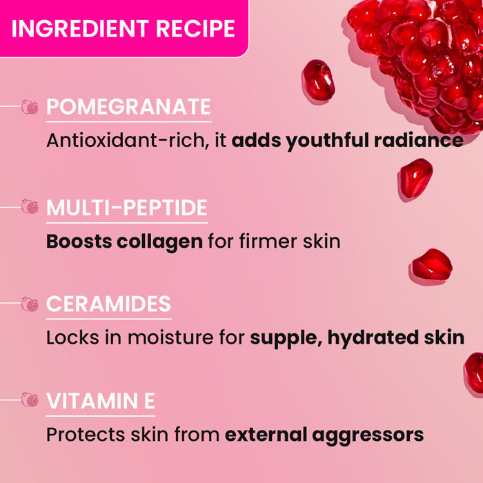 Pomegranate + Multi-Peptide Anti Ageing Moisturizer SPF 30