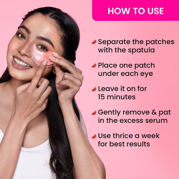 Watermelon Hydrogel Under-eye Patches, Pack of 2
