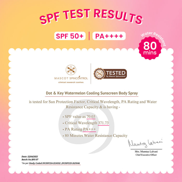 Watermelon Body Sunscreen Spray SPF 50+ PA+++