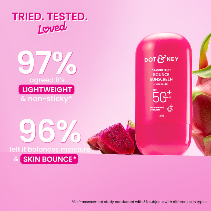 Dot & Key Dragon Fruit Bounce Sunscreen In-Vivo Tested SPF 50+ PA++++